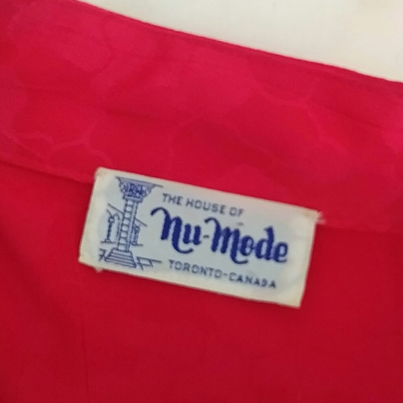 VINTAGE - bow shoulder pleat belted dress - Picture 3 of 6